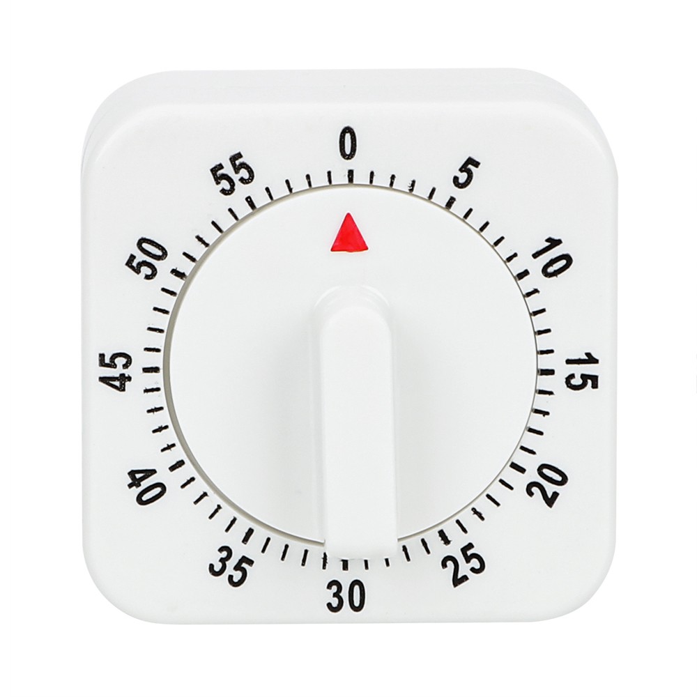 2× Long Ring Bell Alarm Loud 60-Minute Kitchen Cooking Wind Up Timer Mechanical