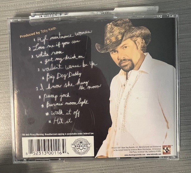 Toby Keith Autographed "Big Dog Daddy" CD Booklet Signed