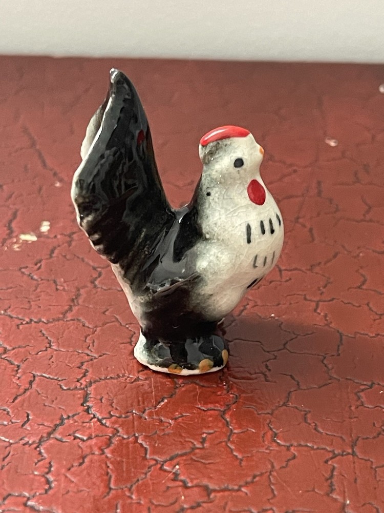 Made In Japan Miniature Ceramic Rooster