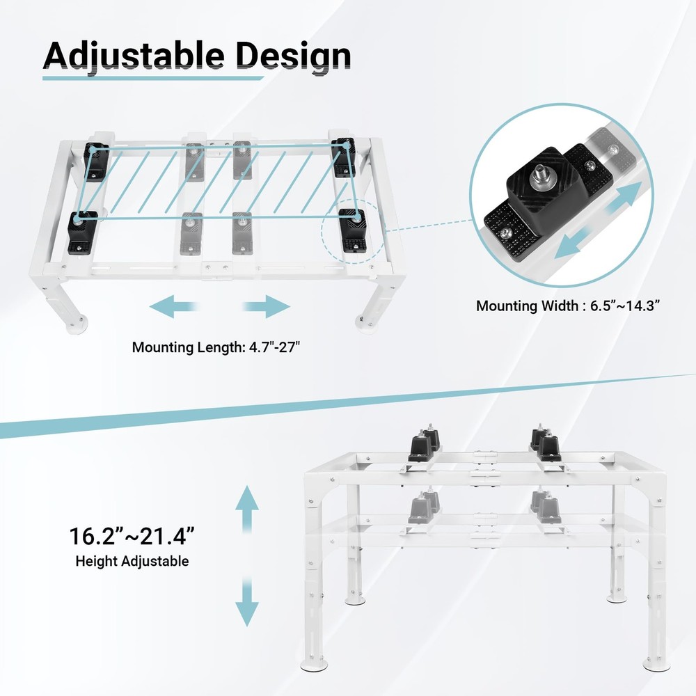 Eastrexon Mini Split Ground Stand, Adjustable AntiVibration Mini Split Stand ...