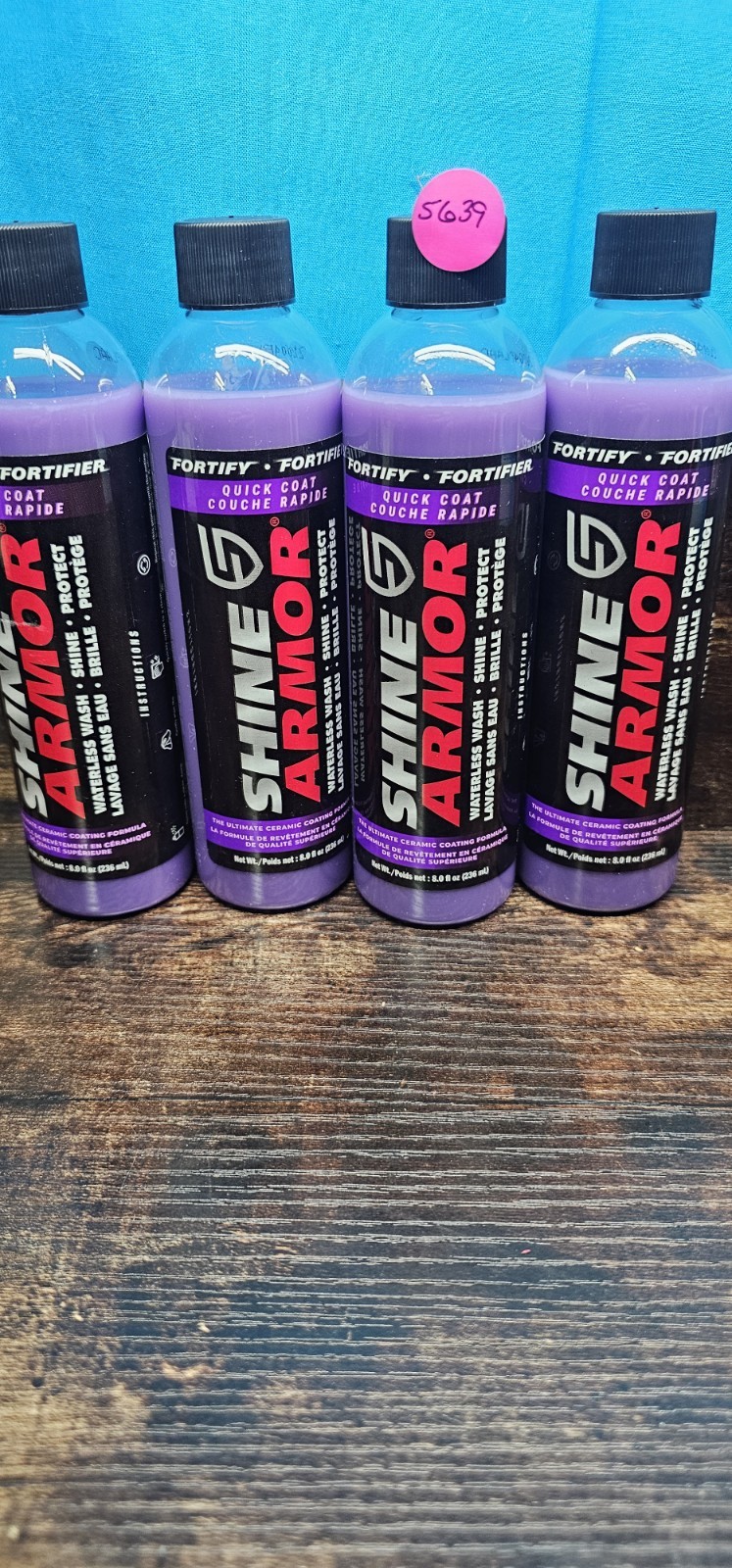 SHINE ARMOR Fortify Quick Coat High Performance Ceramic Coating 8 Oz Lot Of 4