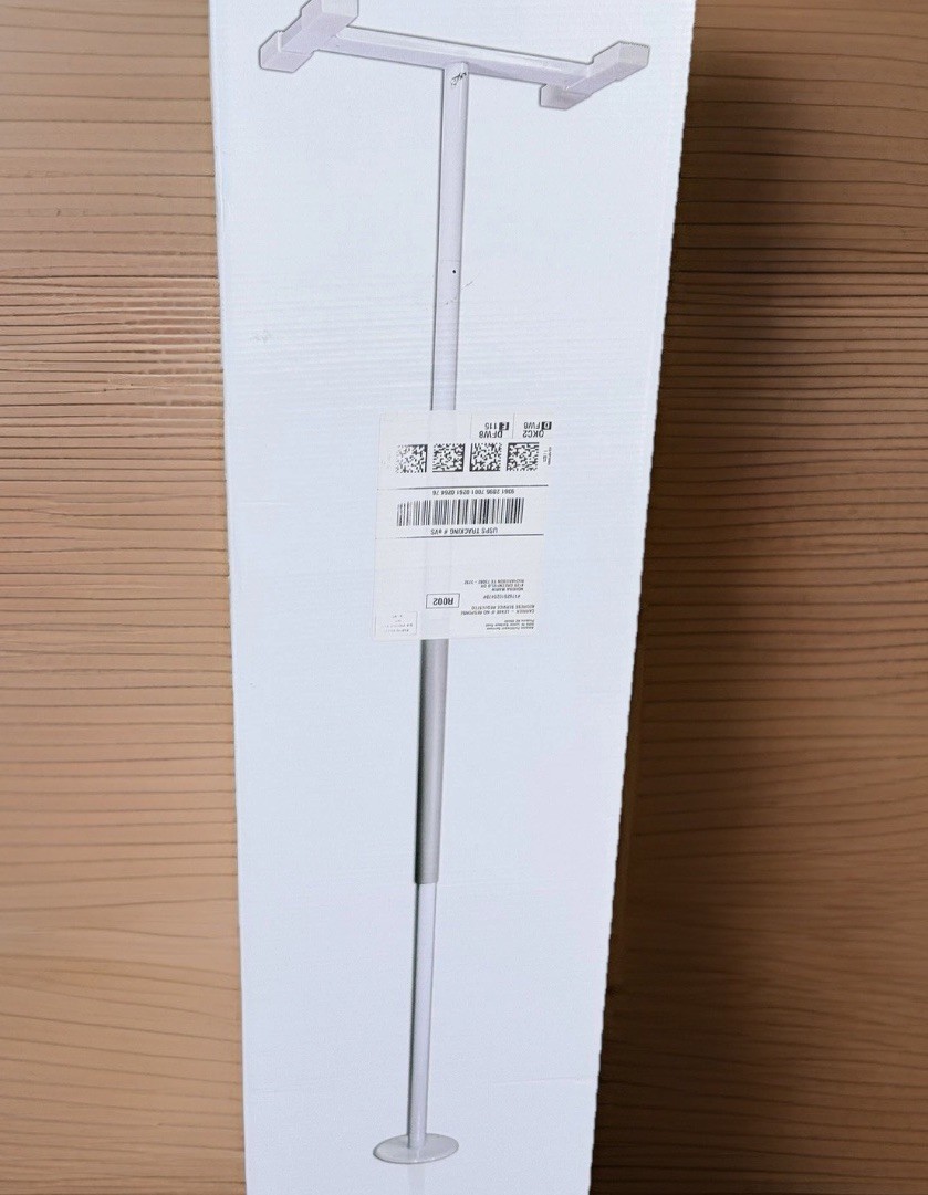 Stander Security Pole 1150-W - Tension Mounted Safety - White