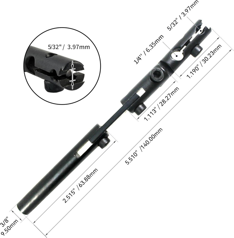 Precision Axial Axis Dial Indicator Holder with Adjustable Arm & 3 Pivot Joints