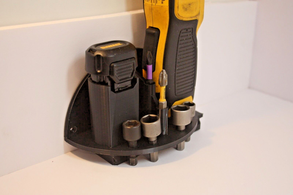 New Dewalt 8vt gyroscopic screwdriver mount - Wall mountable - 3D printed