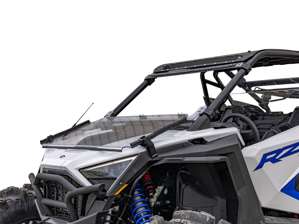 SuperATV Scratch Resistant Flip Down Windshield for Polaris RZR PRO XP
