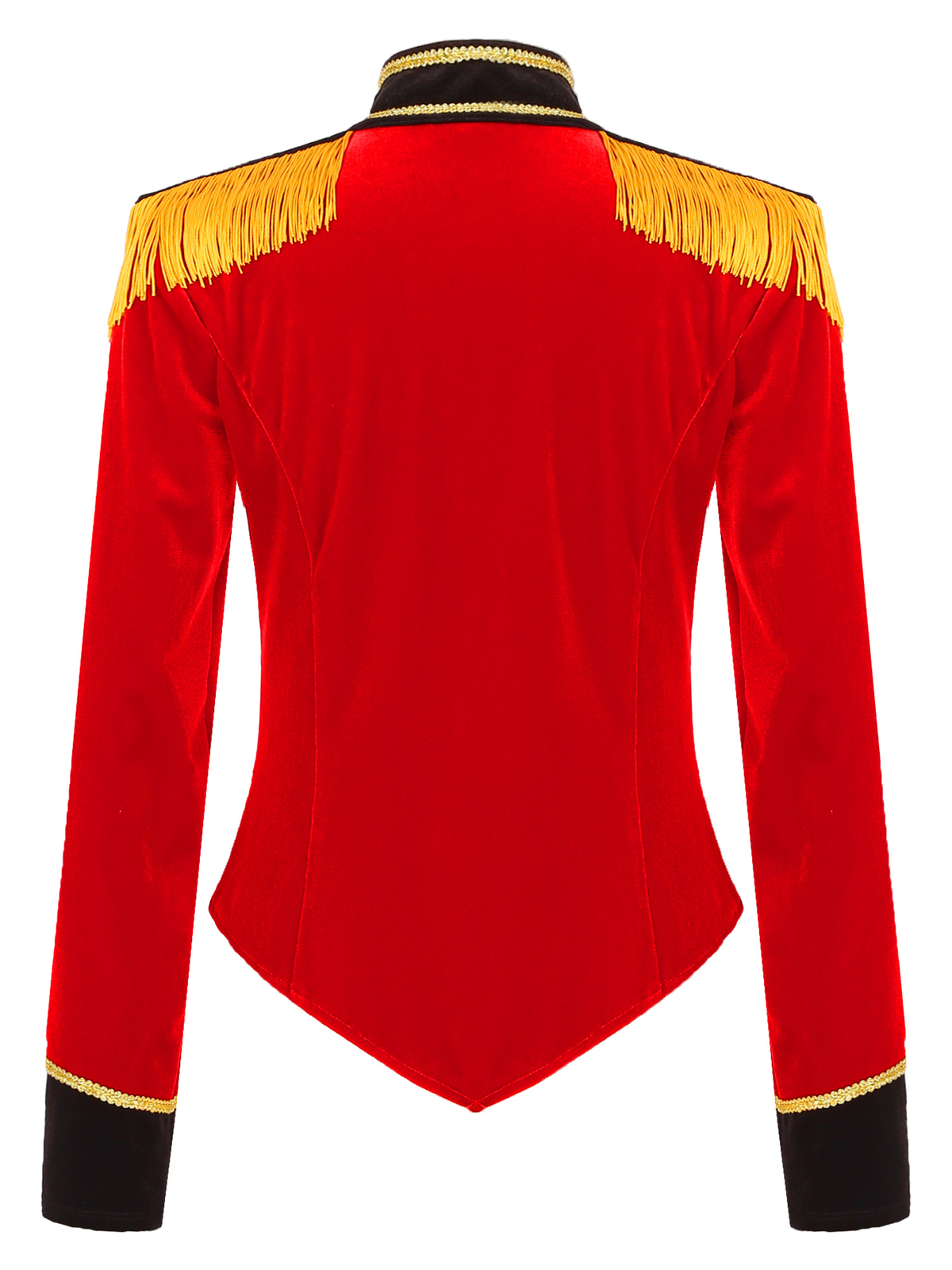 YiZYiF Women Circus Ringmaster Costume Long Sleeve Jacket Coat Halloween Cosplay