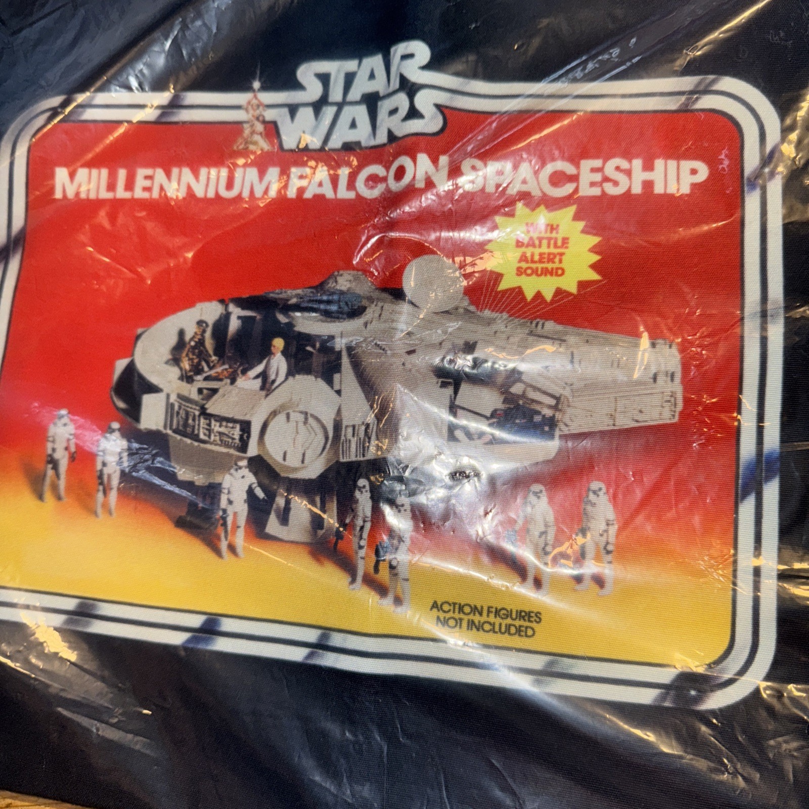 NEW Sealed Harveys Star Wars Vintage Action Figures Dust Bag Millennium Falcon