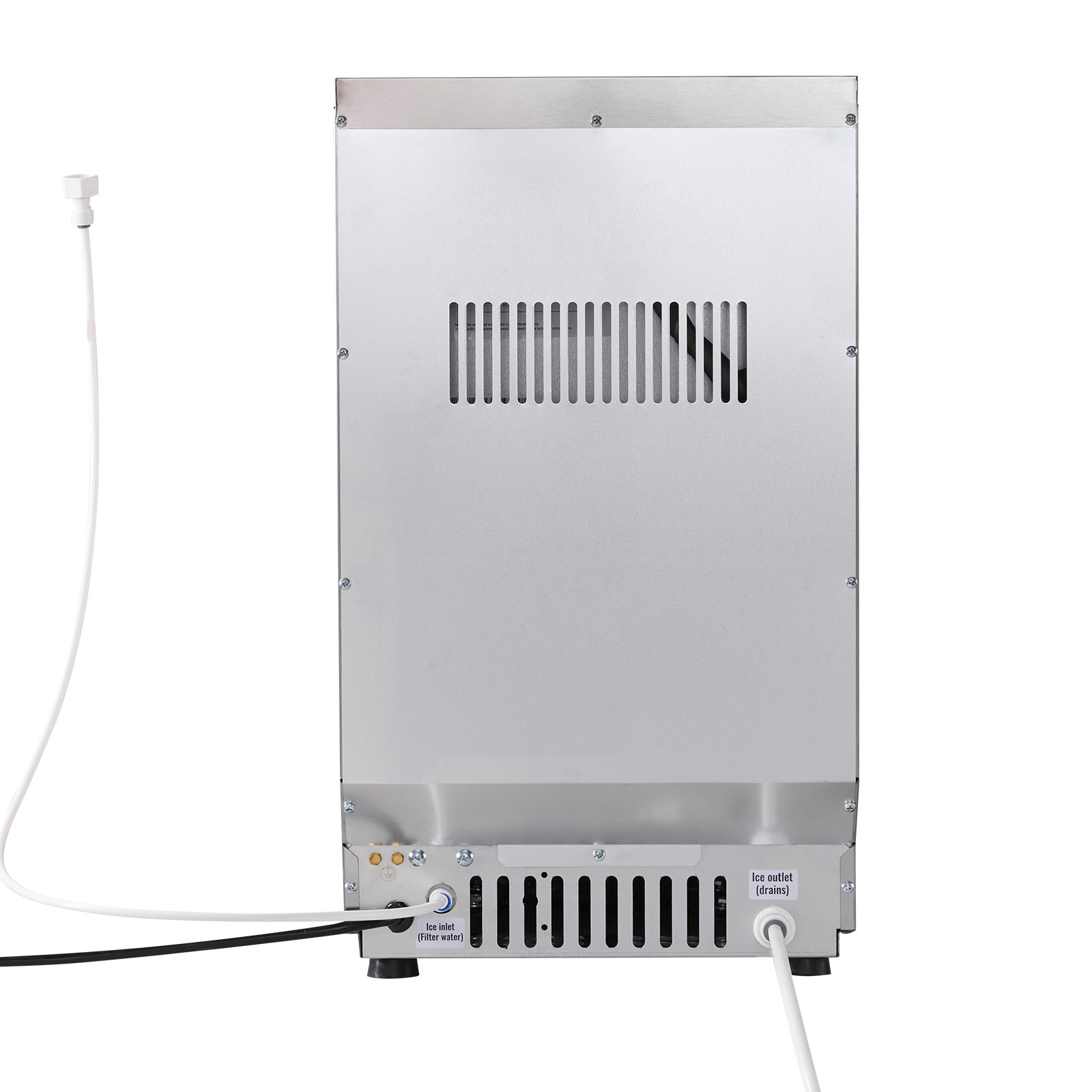 Uimoso Commercial Ice Maker 80 lbs/24h with 13lbs Storage for Bar and Restaurant