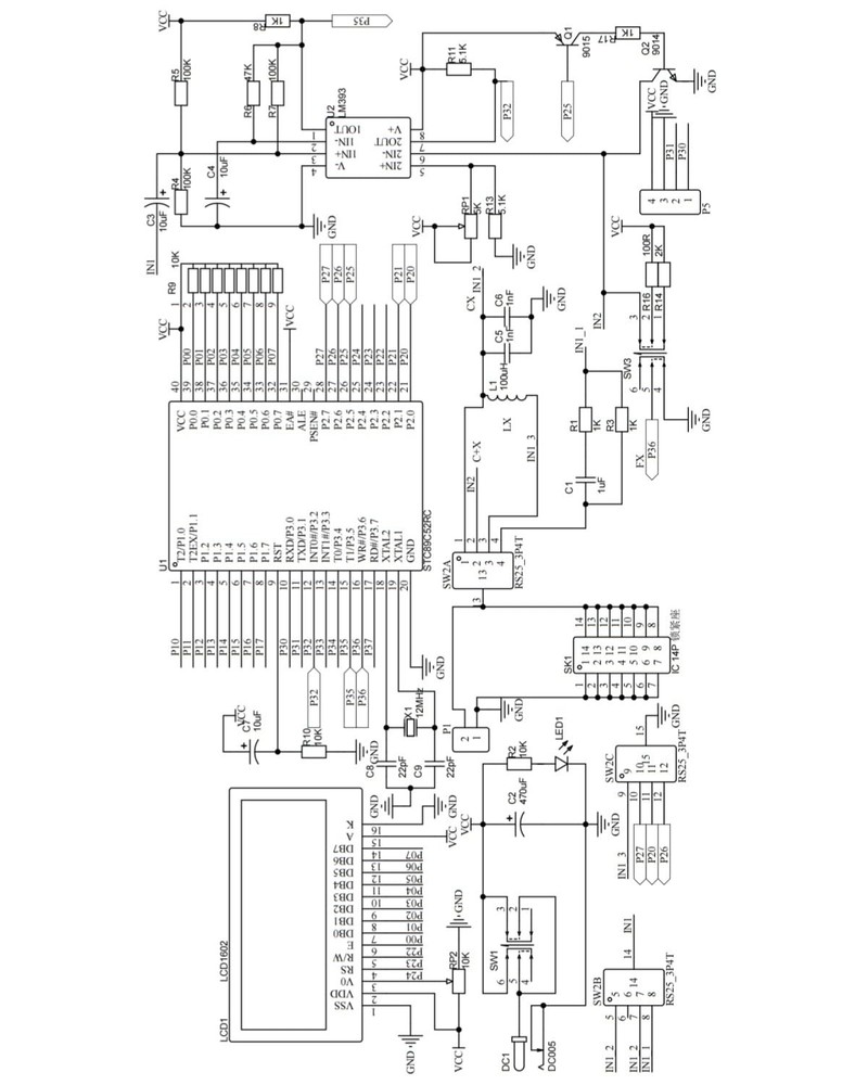DIY Frequency, Inductance & Capacitance Meter Soldering Practice kit, Complet...