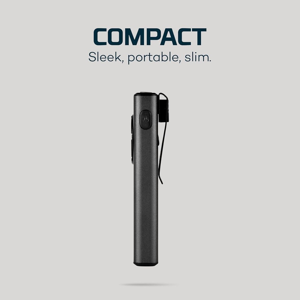 Powerful Slim+ 1200 Lumen Flashlight - Portable, Rechargeable & Versatile