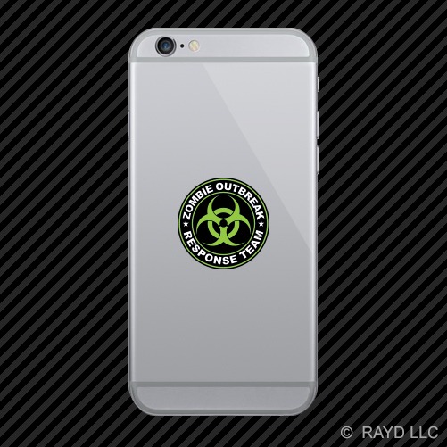Zombie Outbreak Response Team Cell Phone Sticker Mobile Die Cut Type 2