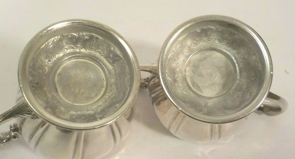 19th C. 4-Pc. Forbes Silver Plate Embossed Tea/Coffee Service