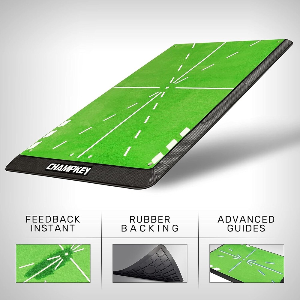 Premium Impact Golf Mat Upgraded Version Path Feedback Golf Practice Mat 8"x 17"