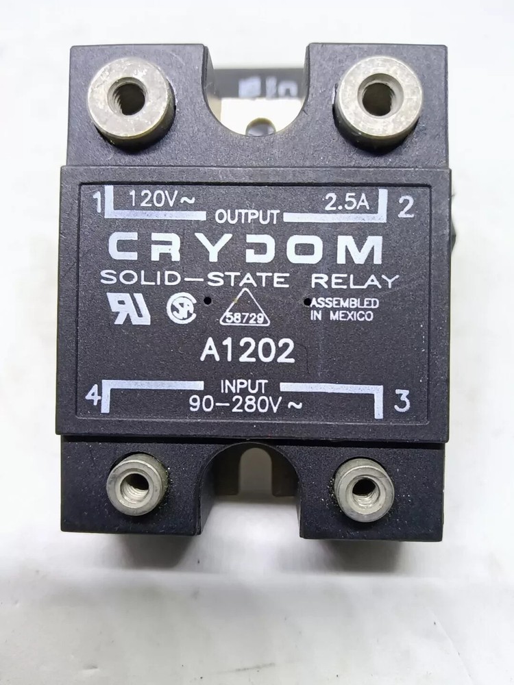 CRYDOM Solid State Relay A1202,  Input 90-280V, Output 120V, 2.5A