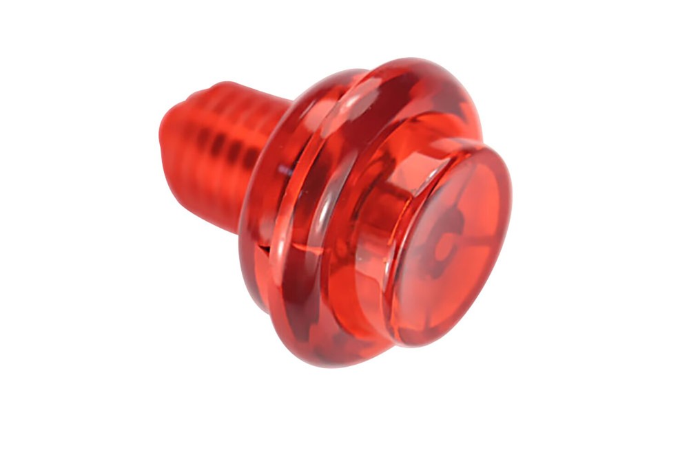 Pinball Machine Cabinet Flipper Button - Translucent Red