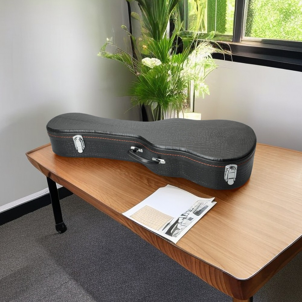 26-Inch Ukulele Hardshell Case - Molded To Body​, ​Python Embossed Texture & PVC
