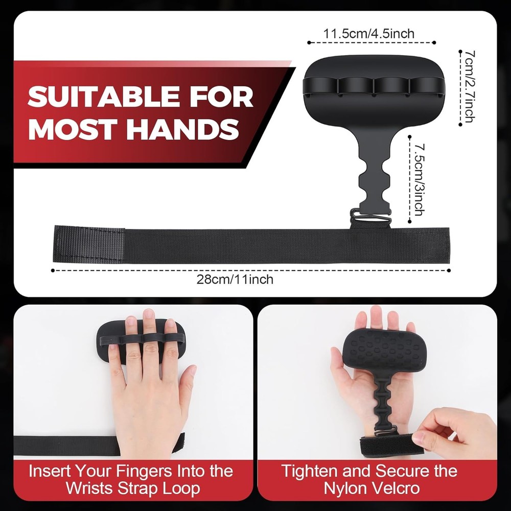 Power Hooks Wrist Straps Weight Lifting Grip Support for Deadlift Pull Ups