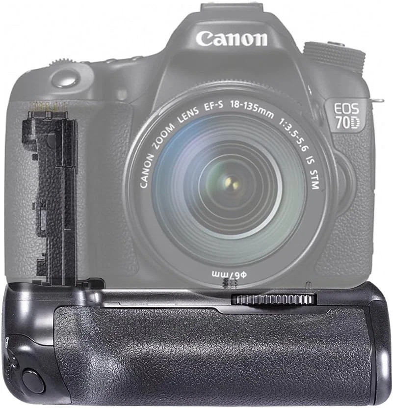 Battery Grip BG-E14 for Canon EOS 90D 80D 70D Vertical Shutter Control