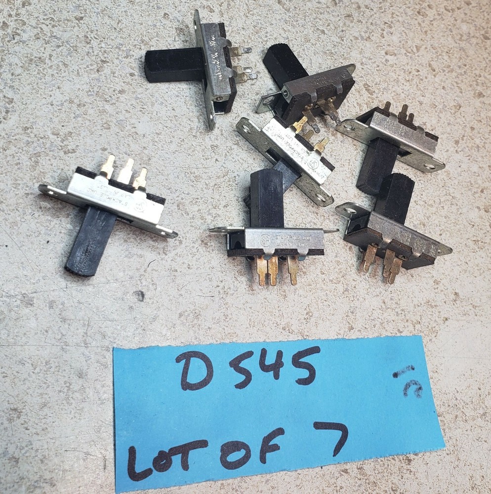 Lot of (7) Stackpole SPDT Slide Switch