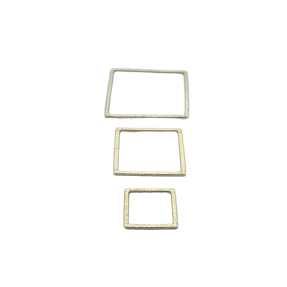 Handmade Gold Finish, Silver Plated & Solid Copper Square Brushed E-coated Blank