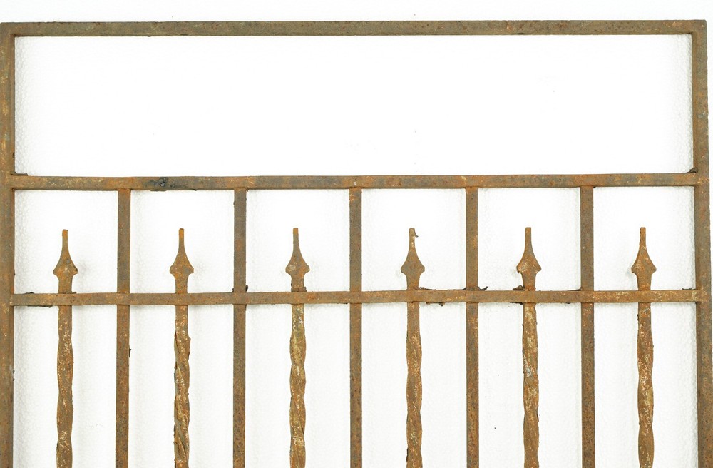 Reclaimed Wrought Iron Security Twisted Bars Window Guard 48 x 23