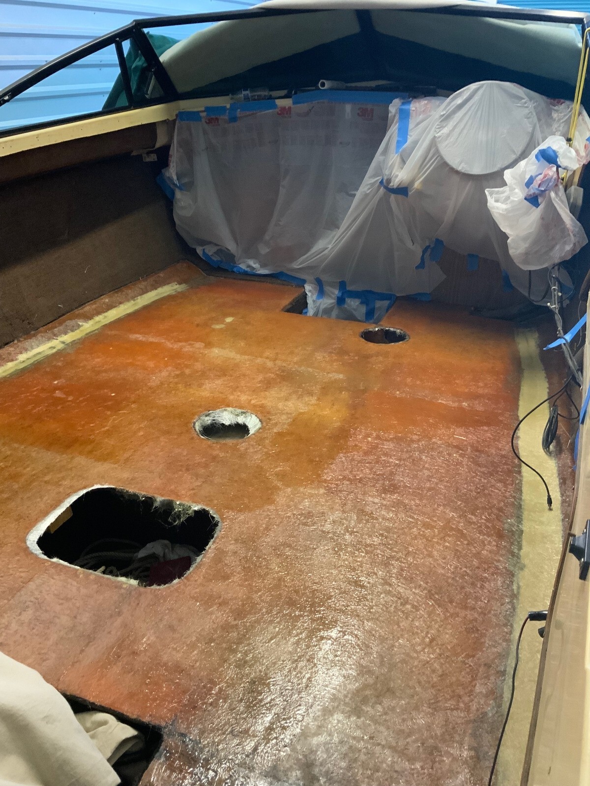 Fiberglass Repair Kit 1 Gal of Polyester Resin 1.5x50x3 Yard Chopped Strand Mat