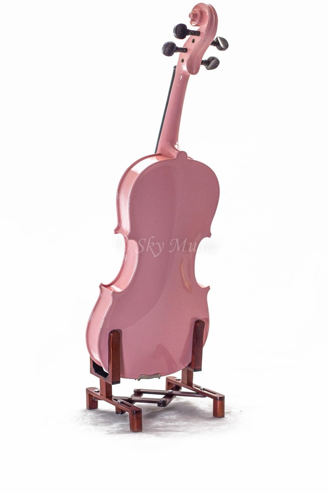 NEW Pink 4/4 Size Solid MAPLE SPRUCE Student Violin w Case Bow Rosin String Mute