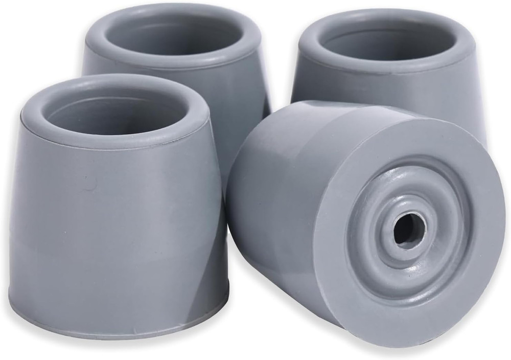 4 Pack Walker Tips 1 1/8 Inch Universal Walker Accessories Replacement Rubber Ti