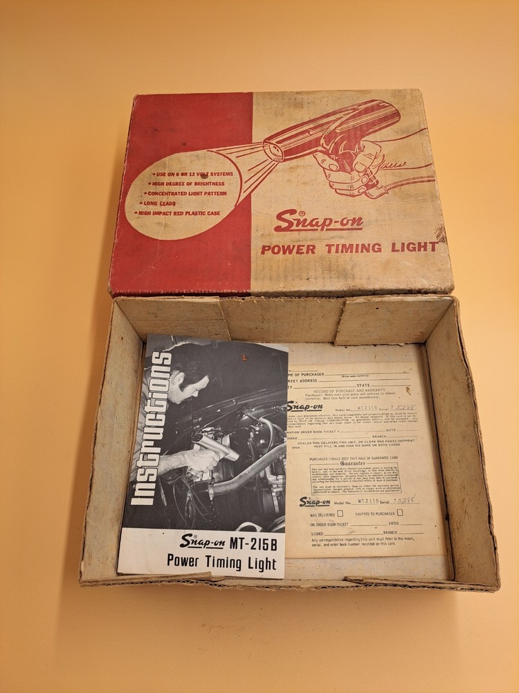 Snap-on MT-215B 6-12 Volt BOX ONLY BOX ONLY!!!!!!