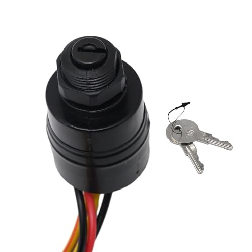 Ignition Switch, Boat Push to Choke 6 Wire Base Ignition Key Switch