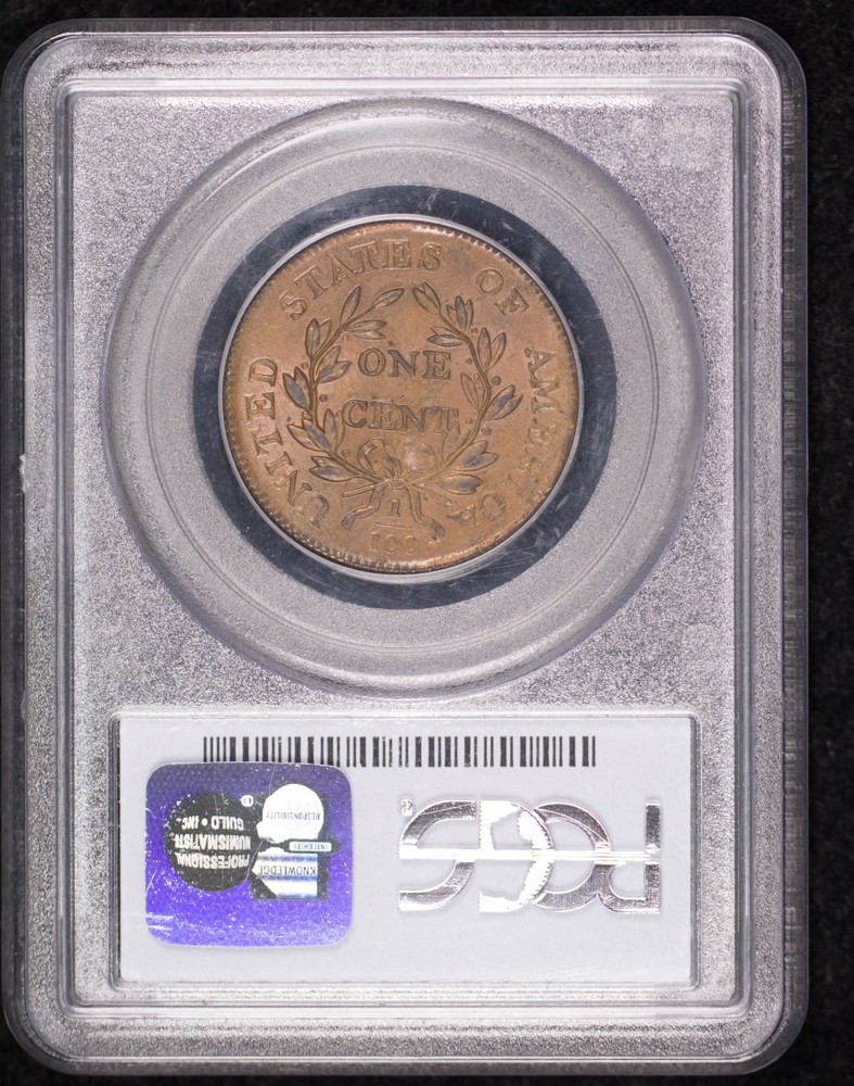 1801 P Large Cents Draped Bust PCGS MS-62 BN