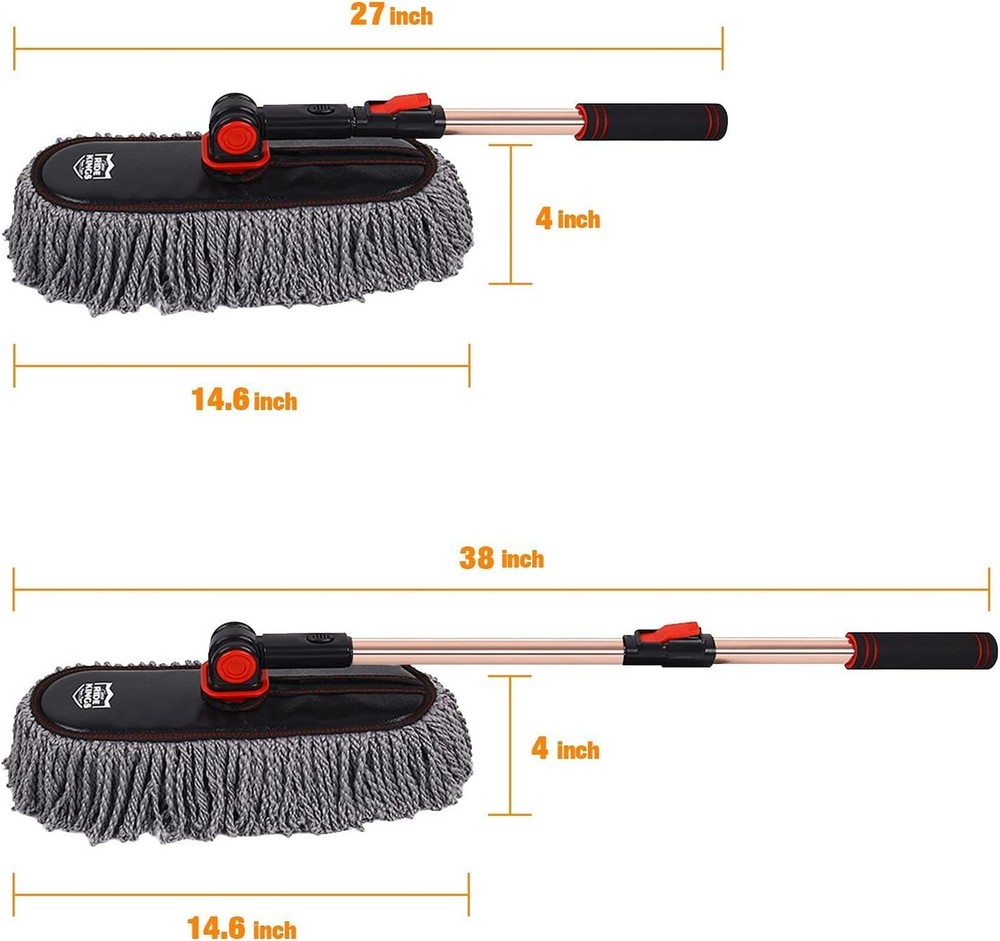 Microfiber Duster, Car Duster Kit,Interior & Exterior Cleaning Tools,Dashboar...