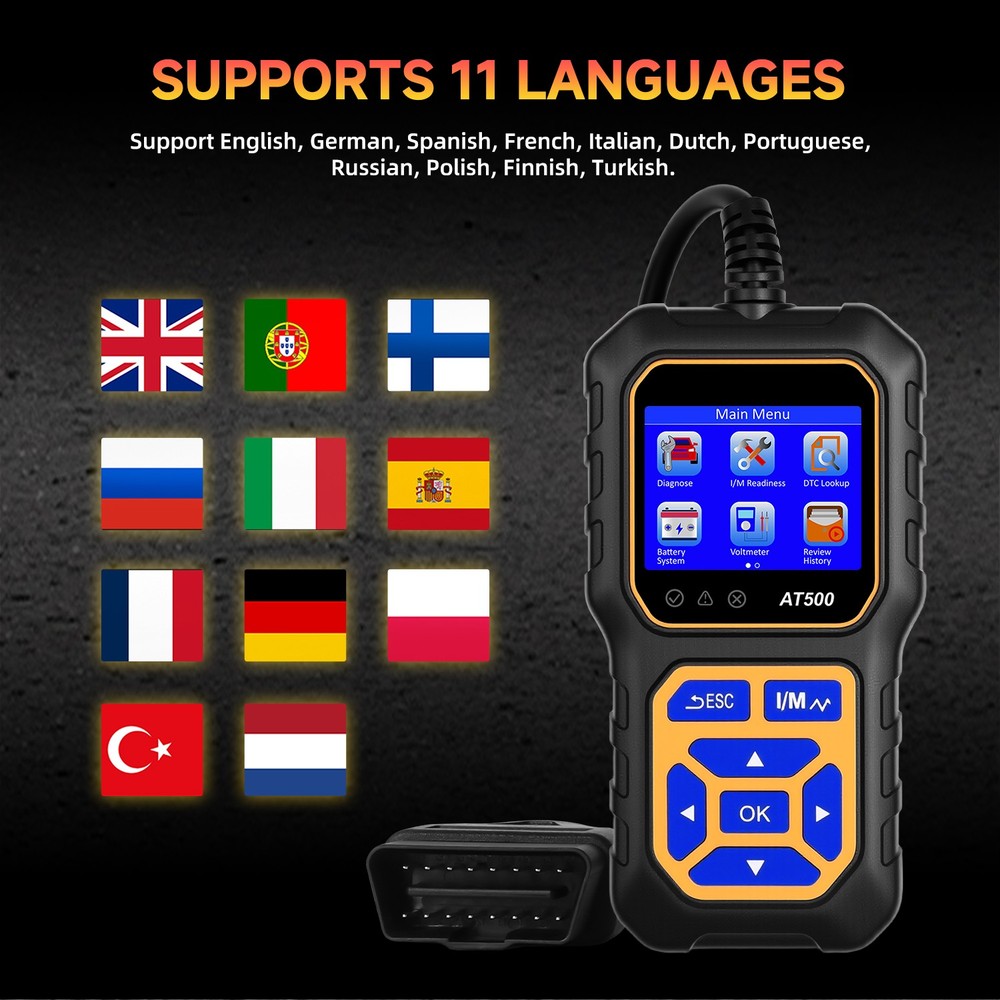 Diagnostic Scanner Code Reader Engine Tool Fault for OBD II Protocol 996-UP Car