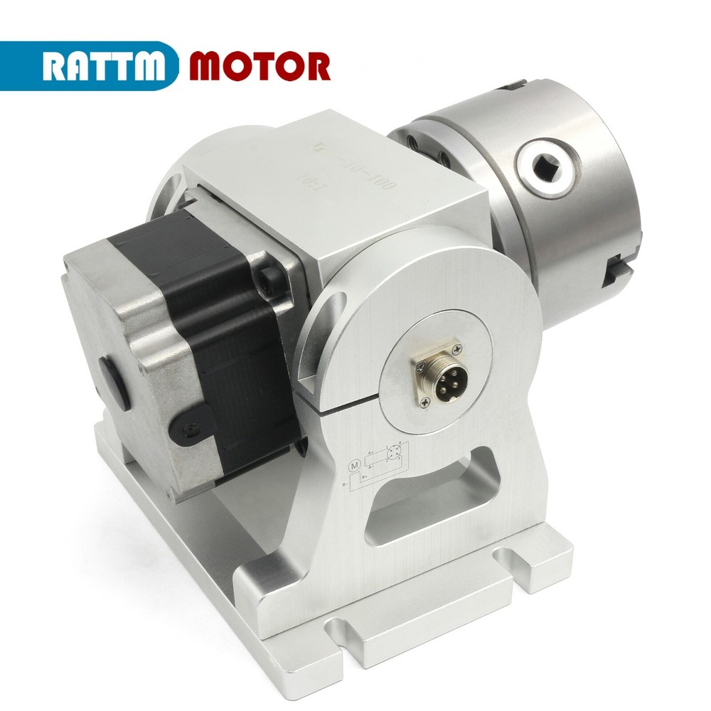 HT90-10-100A 4th axis 10:1 Two-phase 86 Stepper Motor Adjustable elevation angle