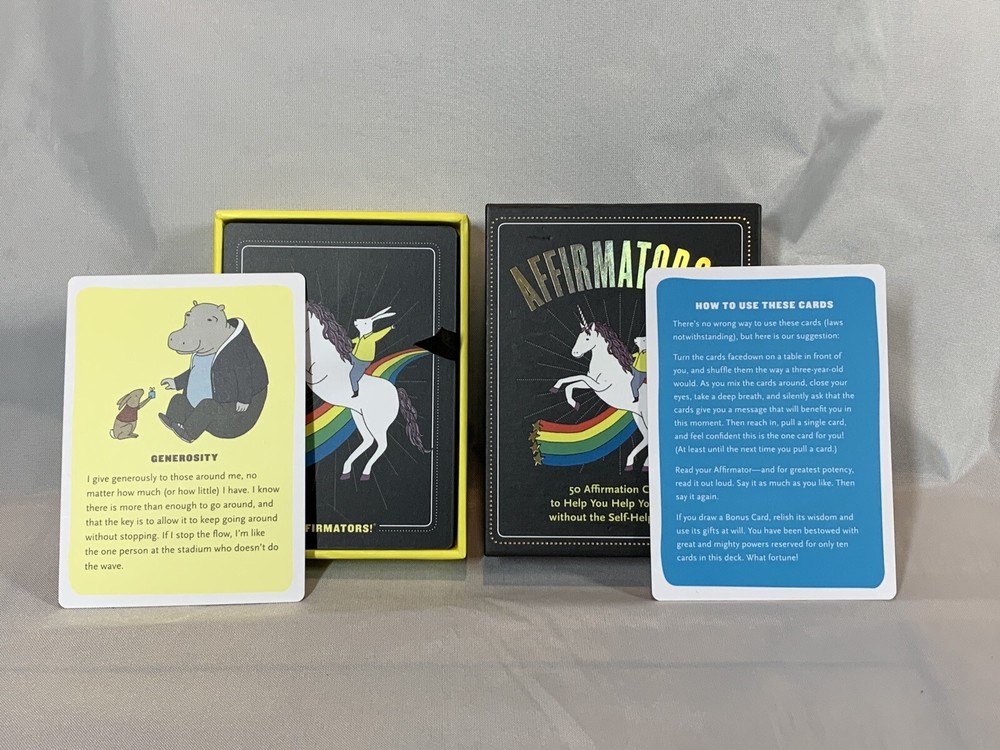 Affirmators: Affirmation Cards to Help You Help Yourself - Open Box