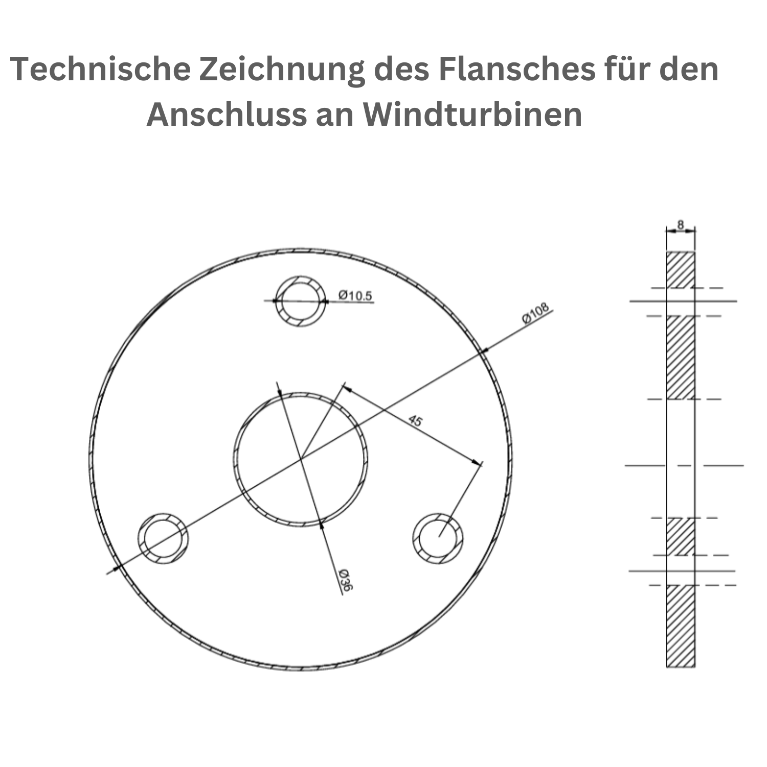 Mast, Tower Kit & Parts for 15 Kg Wind Turbine, Wind generator, IstaBreeze®