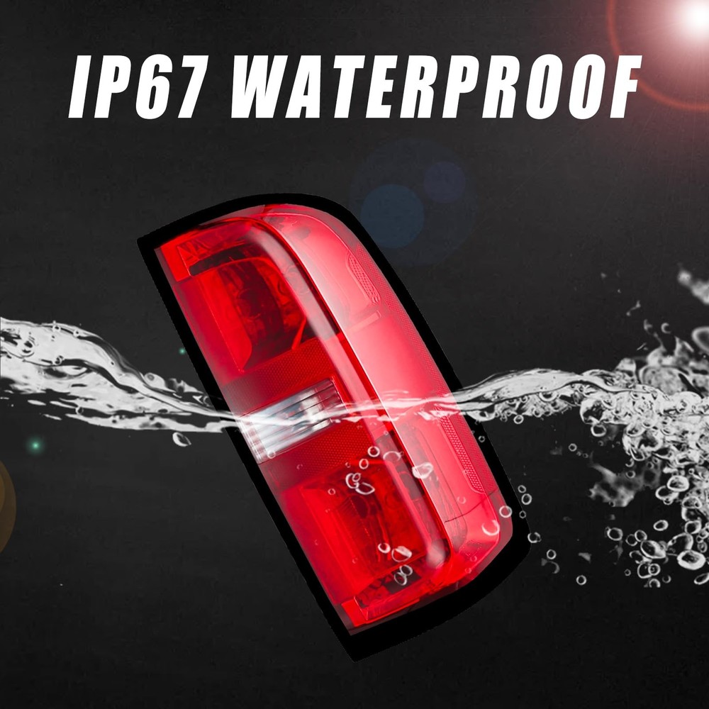 Tail Light Compatible With 2015 2016 2017 2018 2019 2020 Red Left Driver Side