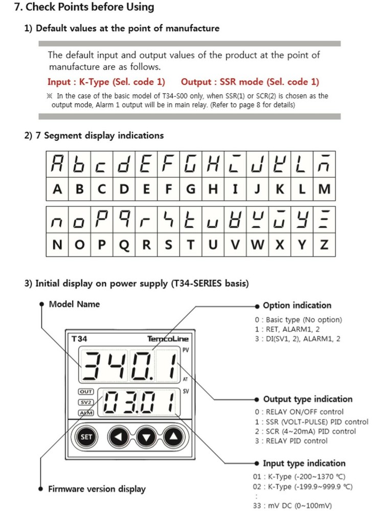 Temcoline T34-S00 Digital PID Controller Heating Cooling control 48x48x77mm