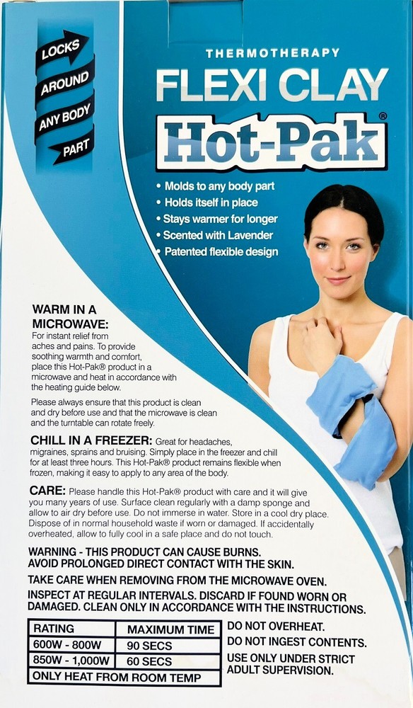 Reusable Hot Pack Flexi Clay Hot/Cold Therapy Intelex Therapy
