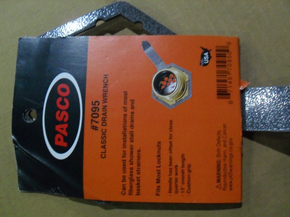 Pasco 7095 Classic Drain Wrench tool
