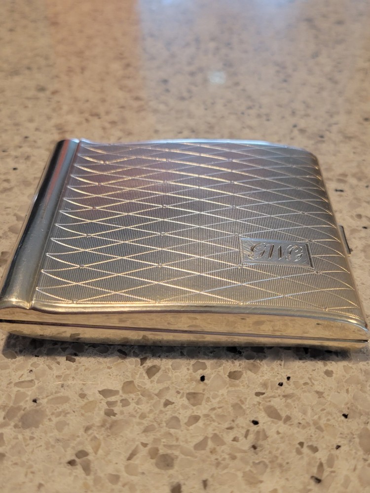 Vintage ALPACCA Silver Cigarette Case