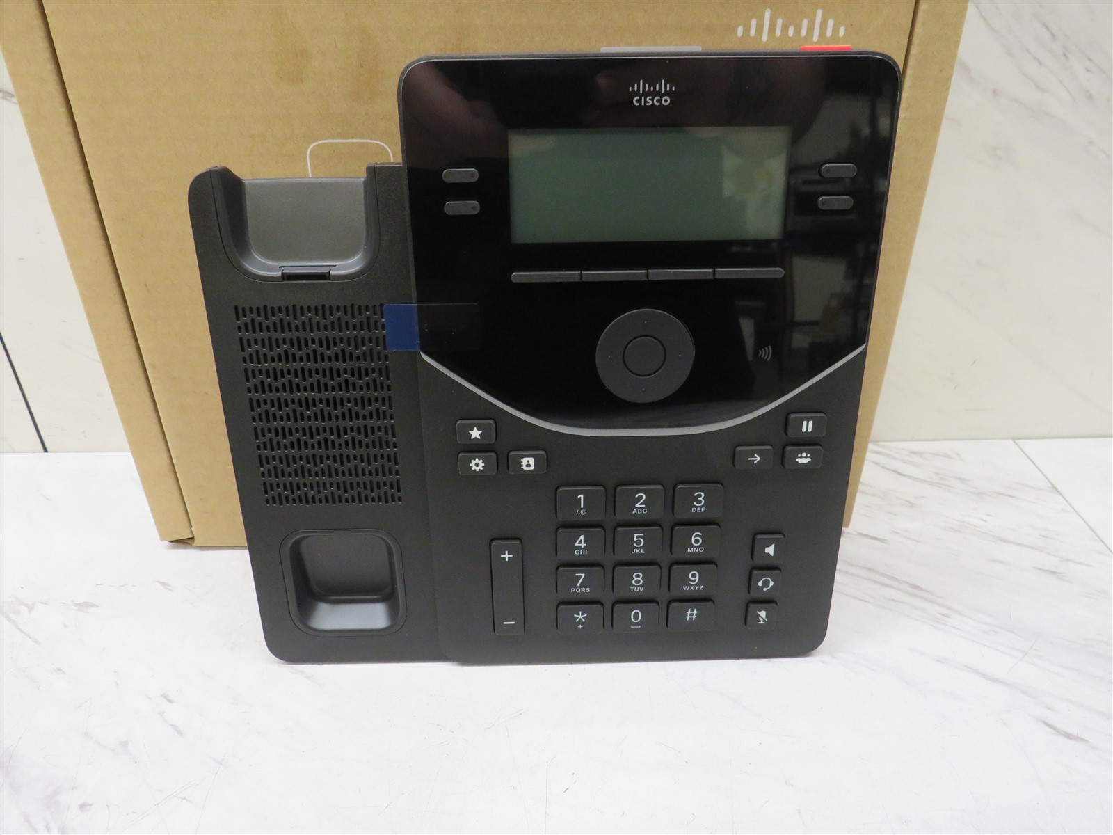 Open Box Cisco Refresh DP-9841-K9 VoIP IP Phone 4-Line Gigabit SIP PoE HD Audio