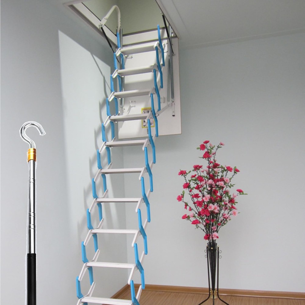 Ladder Pull Down System Kit Attic Pull System Hook Set Replacement For Cord Rope