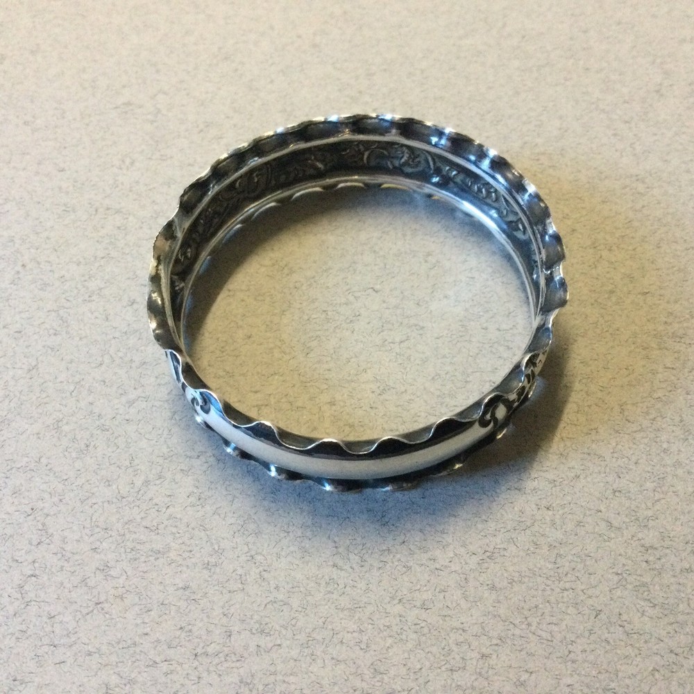 Solid Silver Napkin Ring Hallmarked Birmingham 1912