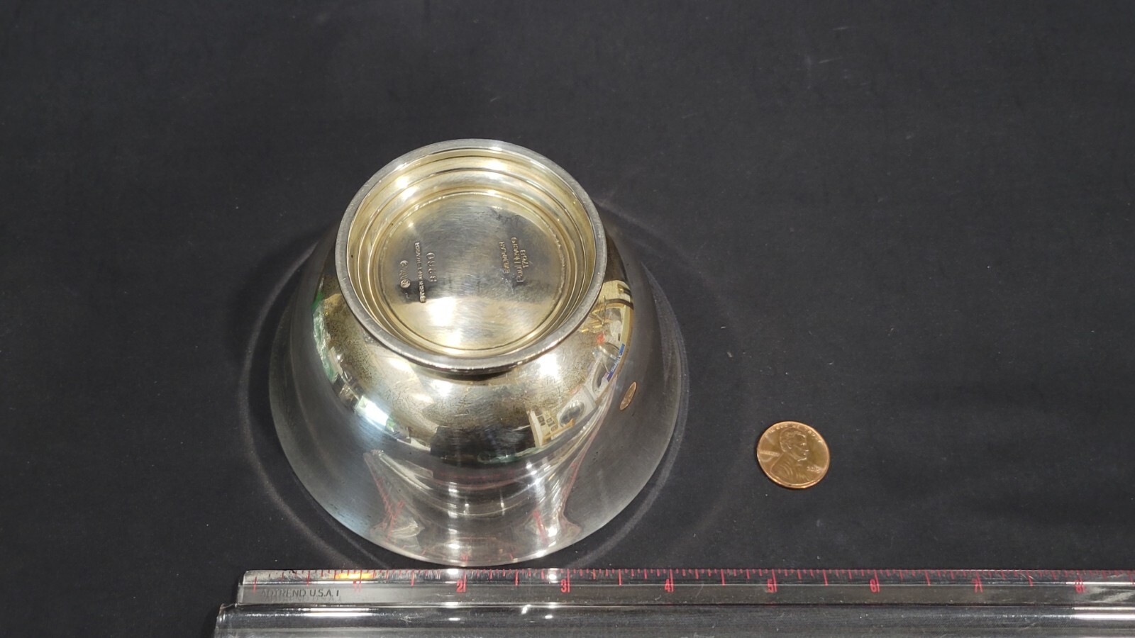 Vintage Watson Company Sterling Revere Exemplar Monogramed Bowl, 4 3/8", 131.7 g