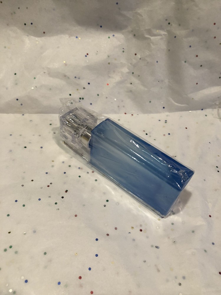 Blue Empty Glass Perfume Spray Bottles 25ml Metal Atomizer
