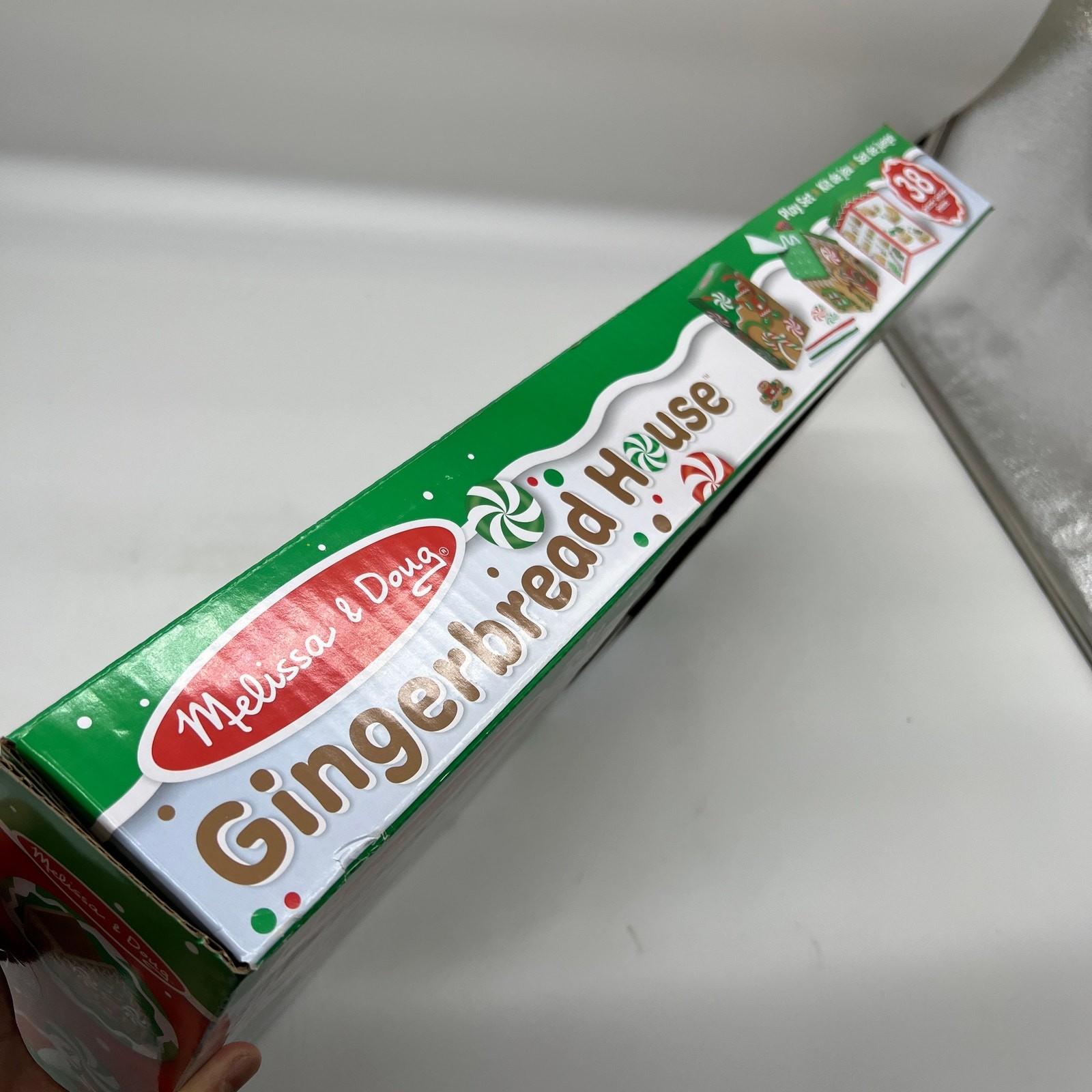 Melissa & Doug Wooden Gingerbread House Reusable, Mess-Free Play Set Activity