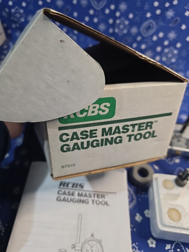 RCBS CASE MASTER GAUGING TOOL CASE NECK CONCENTRICITY THICKNESS LENGTH GAGE