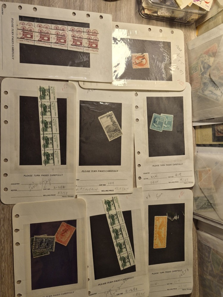 U S Classic N Blocks Set Mixed Lot, Mostly Mint With Few Uesd