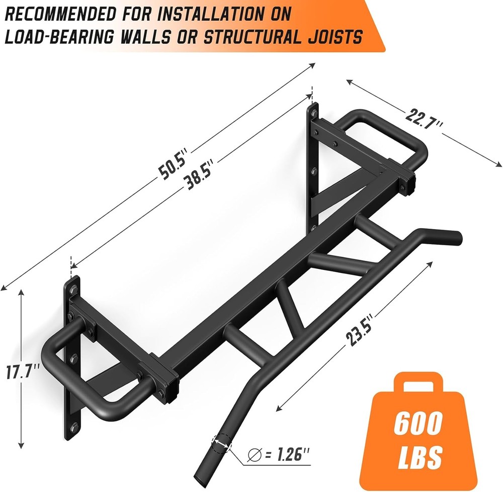 Heavy Duty Pull Up Bar with 14 Grip Positions, Strength Training Pull-Up Bars fo